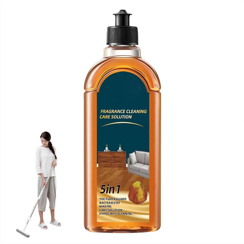 Floor Cleaner, Fragrance Cleaning Care Solution, 5 In 1 Floor Cleaner, Floor Polish For Tiles Wood Floors (1pc) - Image 1